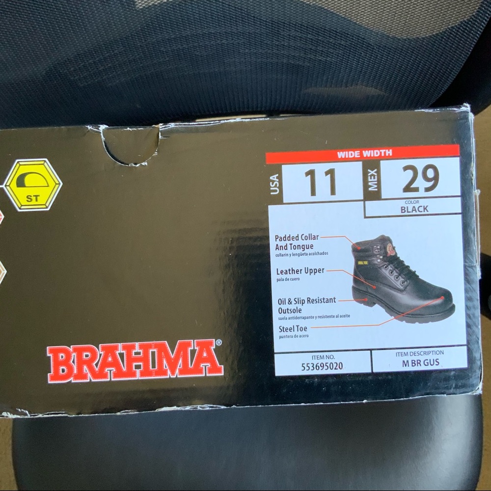 Men’s steel toe work boots size 11